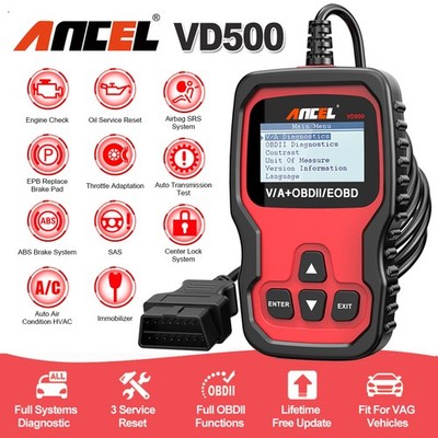 ANCEL Profi KFZ OBD2 Diagnosegerät Scanner ABS SRS EPB Oil Fit für VW Audi