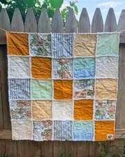 Handmade Bear Rag Quilt: Honey Pot Bear Tiger Baby Blanket