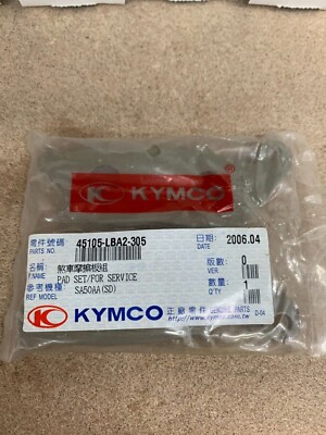 NEW OEM Kymco XCITING 250 XCITING 300 FRONT Brake Pads Assy 45105-LBA2-305 - USA
