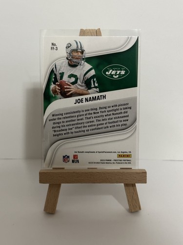 Joe Namath 2023 Prestige Franchise Favorites #FF-3 Insert New York Jets - Picture 2 of 2