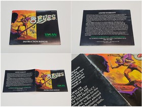 8 Eyes Nintendo Box Manual Poster Only Nintendo NES