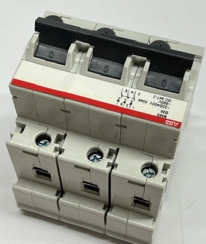 ABB S503-D25 Heavy Duty Circuit Breaker 2CCF011748R0001 3 Pole 25A - Picture 3 of 6