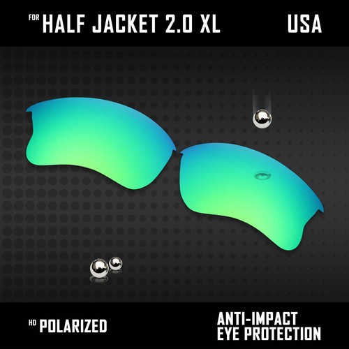 Lente de repuesto polarizada antiarañazos para media chaqueta Oakley 2.0 XL OO9154 opt - Imagen 8 de 32