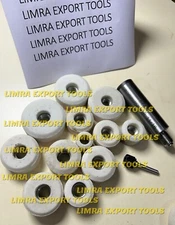 Valve Seat Grinding Stones Set Of 12 Pcs with SIOUX Holder 11/16'' white + drive