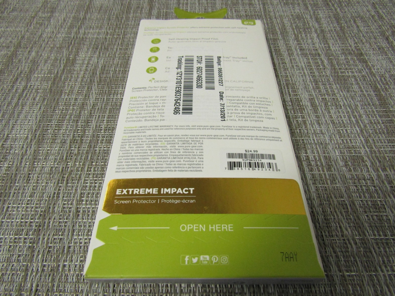 PUREGEAR EXTREME IMPACT SCREEN PROTECTOR FOR TMOBILE REVVL, PLEASE