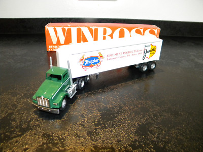 WINROSS TRUCK LKW MIT TRAILER OVP 1/64 MADE IN USA