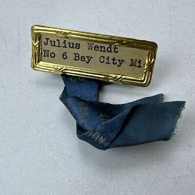 1939 Ribbon LBM of Michigan 45th Convention Cleveland Ohio Bay City Local 71