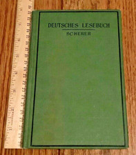 Deutsches Lesebuch Mit Sprech und Sprachubungen 1917 Peter Scherer HC Henry Holt