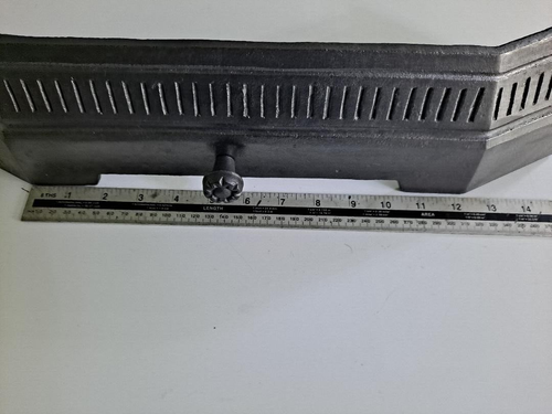 CAST IRON FIRE FRONT ASHPAN COVER stock item A101 - Picture 8 of 15