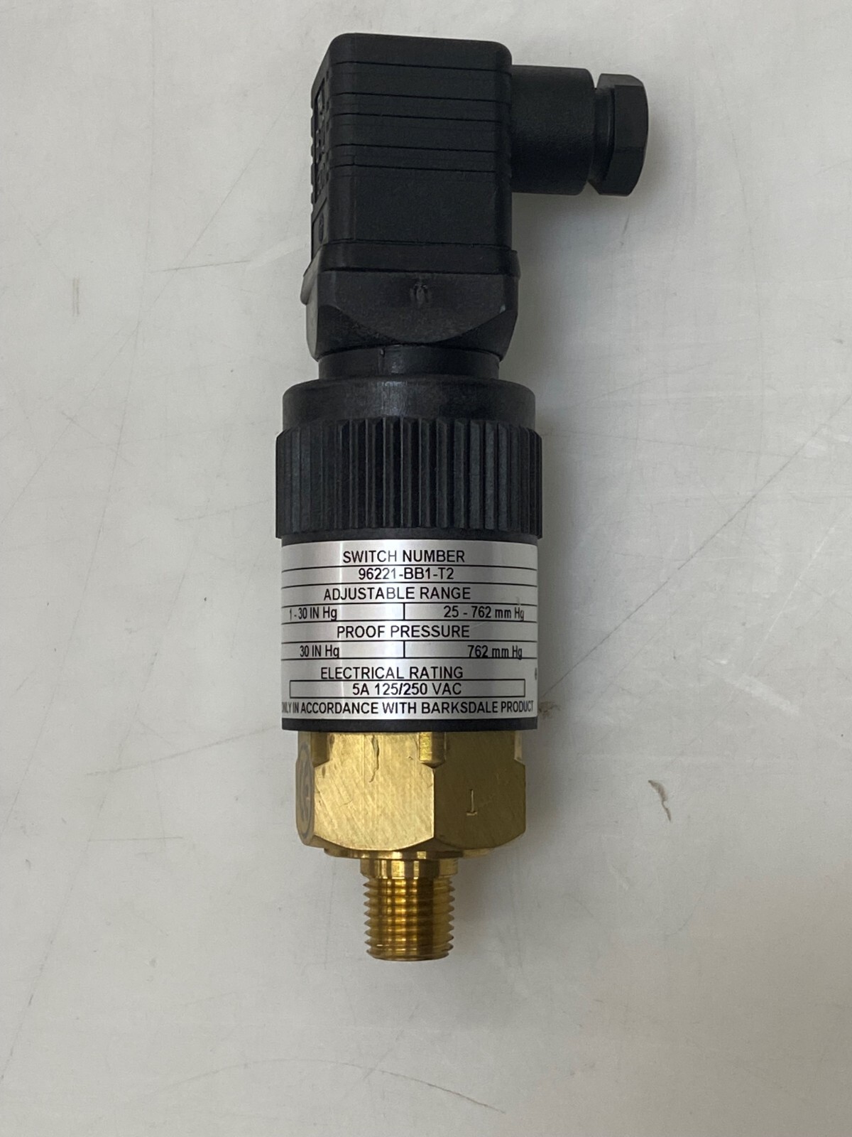 Barksdale Mechanical Pressure Switch 96221BB1T2 eBay