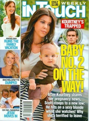 2010 InTouch: Kourtney Kardashian- Baby #2 On The Way