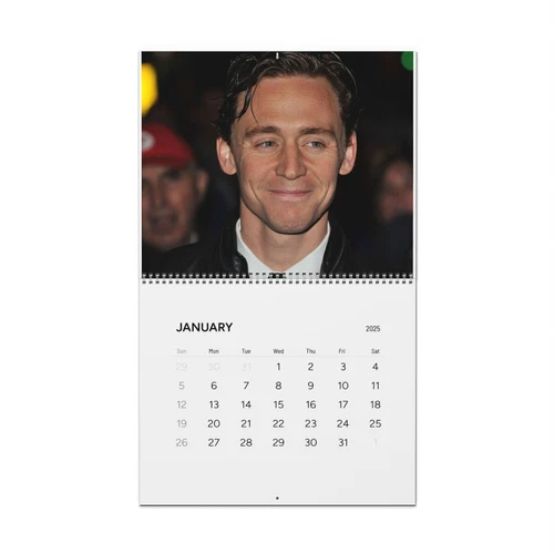 Tom Hiddleston  2025 Wall Calendar
