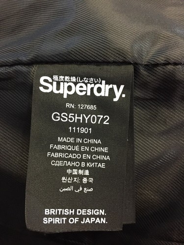 SUPERDRY SIZE M WOMENS CHARCOAL GREY WOOL BLEND LIBERTY BELL PEACOAT BUTTON UP - Picture 13 of 14