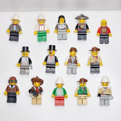LEGO Vintage Minifigure Adventurers Lot of 14 All Unique