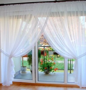 Details About Ready Made Voile Net Curtains Patio French Doors Voiles Firany Firanki New