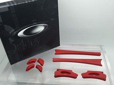 AUTHENTIC OAKLEY FLAK JACKET EAR SOCKS  NOSE PADS KIT. NEW 06-214 Red