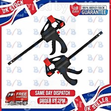 TWO 4" RAPID BAR CLAMP VICE SMALL LIGHTWEIGHT QUICK RATCHET GRIP HOLDER SPREADER