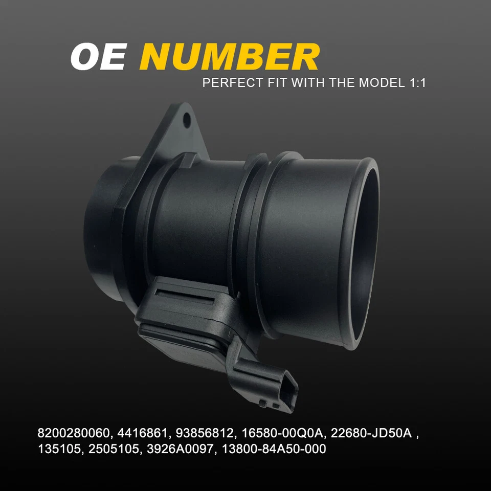 Fit Vauxhall Vivaro Genuine MAF Mass Air Flow Sensor 8200280060 93856812 4416861 - Image 4 of 4