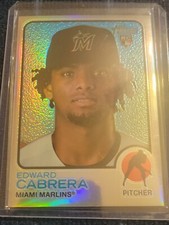 Edward Cabrera RC 2022 Topps Heritage High Number #657 CHROME REFRACTOR 220/673