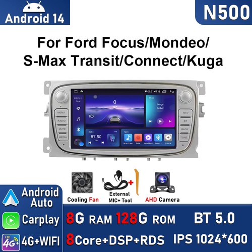 For Ford Focus Mondeo S-MAX Galaxy II Kuga Carplay Car Radio Stereo Player GPS - Picture 29 of 34