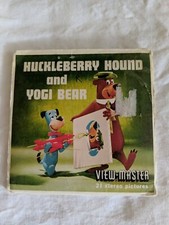 1960 View-Master Huckleberry Hound and Yogi Bear Complete 3 Reel Set B 512 