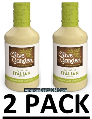 2 PACK - Olive Garden Signature Italian Dressing 24 oz (Total 48 oz) FRESH