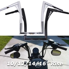 10" 12" 14" 16" Rise Ape Hangers Handlebar for Harley Sportster Softail Dyna XL