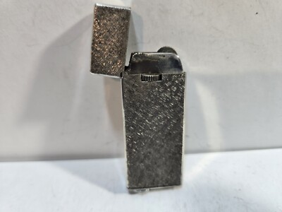 Working Vintage Playboy Bunny Butane Silver Tone Lighter Japan
