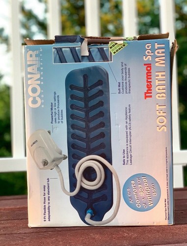 Conair Thermal Spa Soft Bath Mat MBTS2 Powerful Full Body Massage Action New - Picture 3 of 10