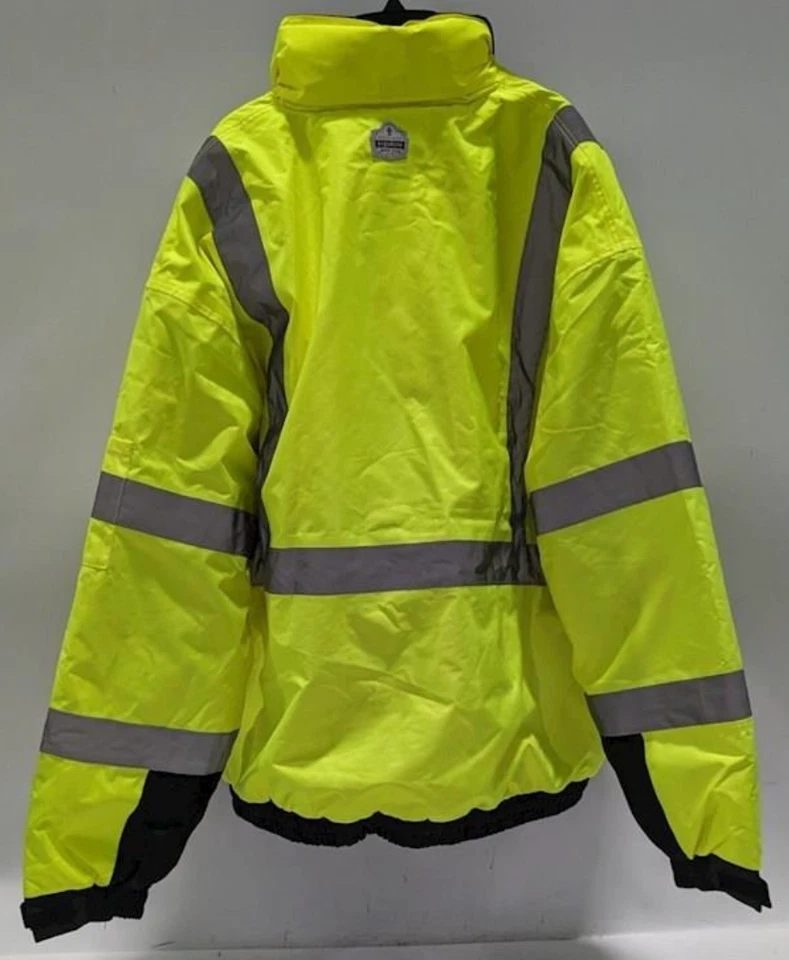 Ergodyne Neon Safety Work Gear Type R Class 3 Insulated Coat Sz 4XL Mens - Image 2 of 4
