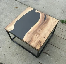 24" Epoxy Corner Table Top Resin Furniture Home Garden Decor