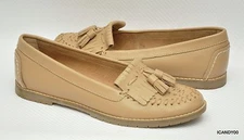 New Sofft NADIE Leather Tassel Loafer Moccasin Moc Flat Driving Slip-On ~Tan 8.5
