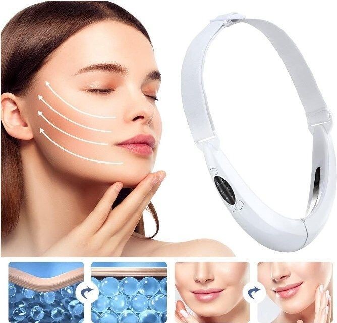Ottieni la Mascella Scolpita: Massaggiatore V-Face LED & EMS Therapy