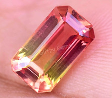 Natural Bi-Color Pitambari Sapphire 5.00 Ct Emerald IF Certified Loose Gemstone