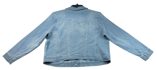 Jessica Simpson Denim Coat Womens Plus size 2X Blue Stretch Denim Jacket New - Picture 3 of 9