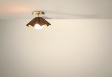 Ceiling Flushmount glass globe light Pendant Mid Century Modern Raw Brass chandl