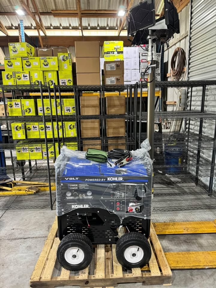 VOLT - Power Tower 4-in-1 5,500 Generator, Welder, Light Tower, Air Comp. VK4X1E