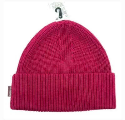 Lululemon Hat Ribbed Merino Wool-Blend Knit Beanie L/XL 