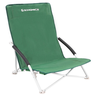 Strandstuhl hoher Rückenlehne tragbarer Klappstuhl Campingstuhl SONGMICS