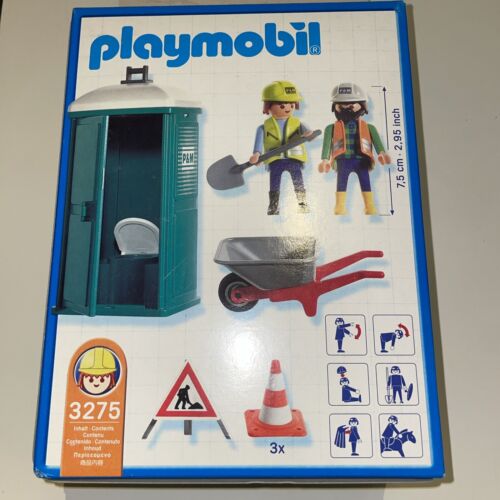 Playmobil 3275 Mobile Toilette / DIXI mit Bautrupp und Anleitung - Bild 2 von 2
