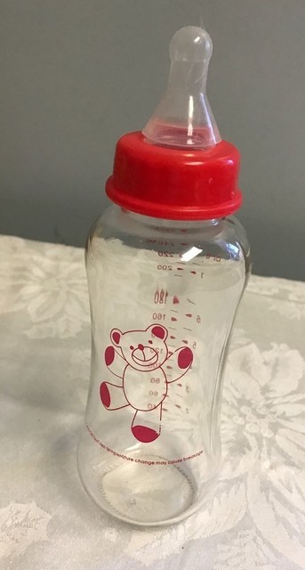 avent natural 240ml glass feeding bottle