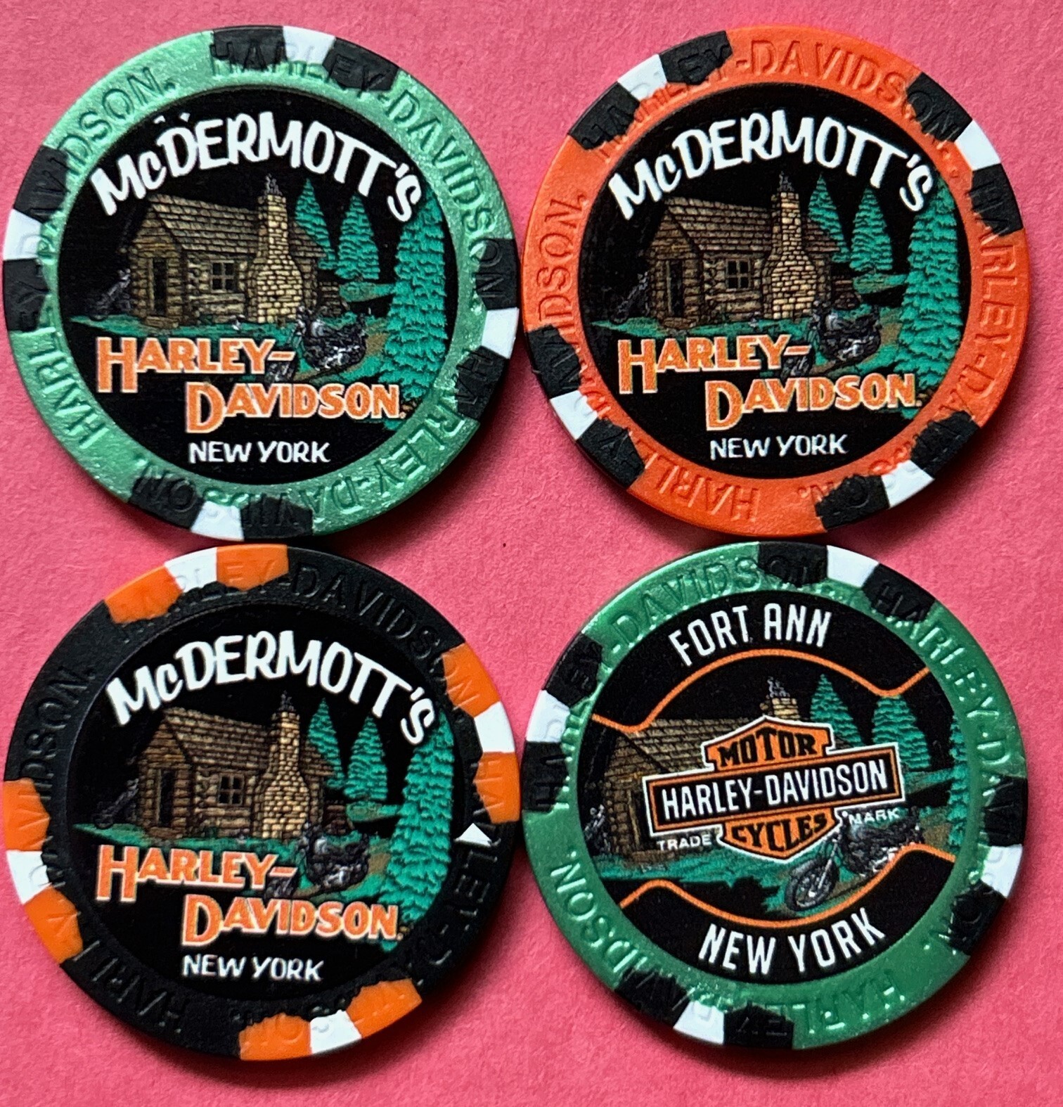 Harley Davidson Wide Print Poker Chip From McDermott's HD in Fort Ann