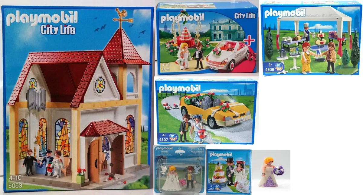 Playmobil 6871 Wedding Celebration & Car Groom Bride Cake Play Set NEW  SEALED