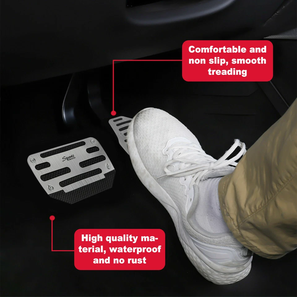Universal Non Slip Automatic Gas Brake Foot Pedal Pad Cover Car Accessories Kits - Image 3 of 4