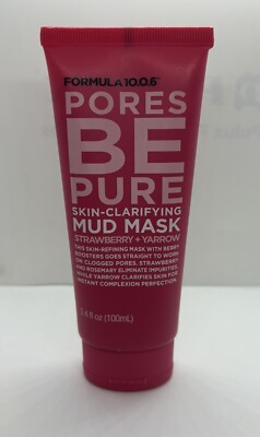 NEW Formula 10.0.6 Pores Be Pure Skin Clarifying Mud Mask Full Size 3.4oz SEALED