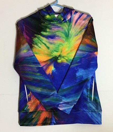 SAYM Galaxy Fleece Sweatshirts Tasche Pullover Hoodie Kinder Medium Brandneu - Bild 1 von 7