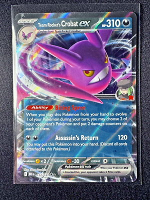 Team Rocket's Crobat ex 122/182 Destined Rivals NM/MT | eBay