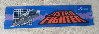 ASTRO FIGHTER GREMLIN    23 7/8-6 '' arcade video game sign marquee OF67