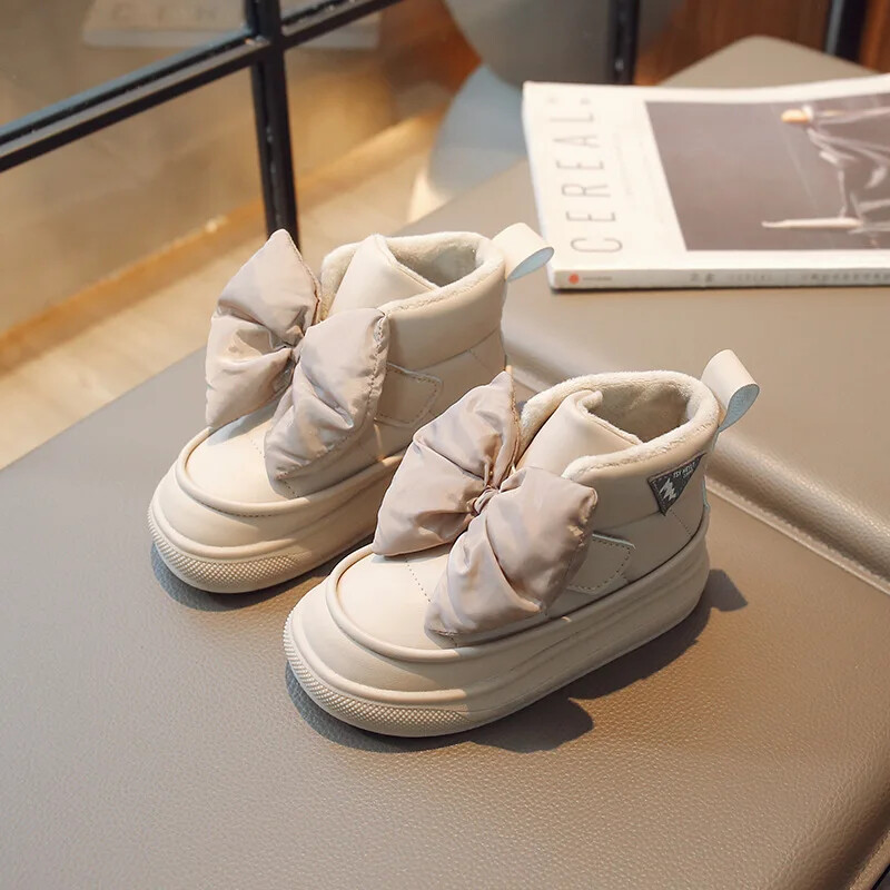 Winter Children Snow Boots Girls Boots Kids Warm Thicken Cotton