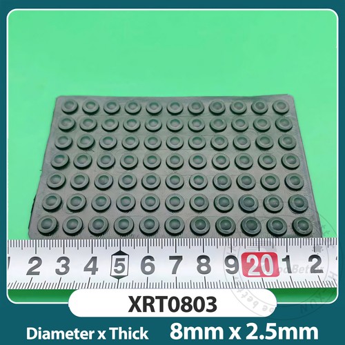 Black Rubber Feet Large Self Adhesive Stick On Bumpers Silicone Furniture Pads - Picture 12 of 46